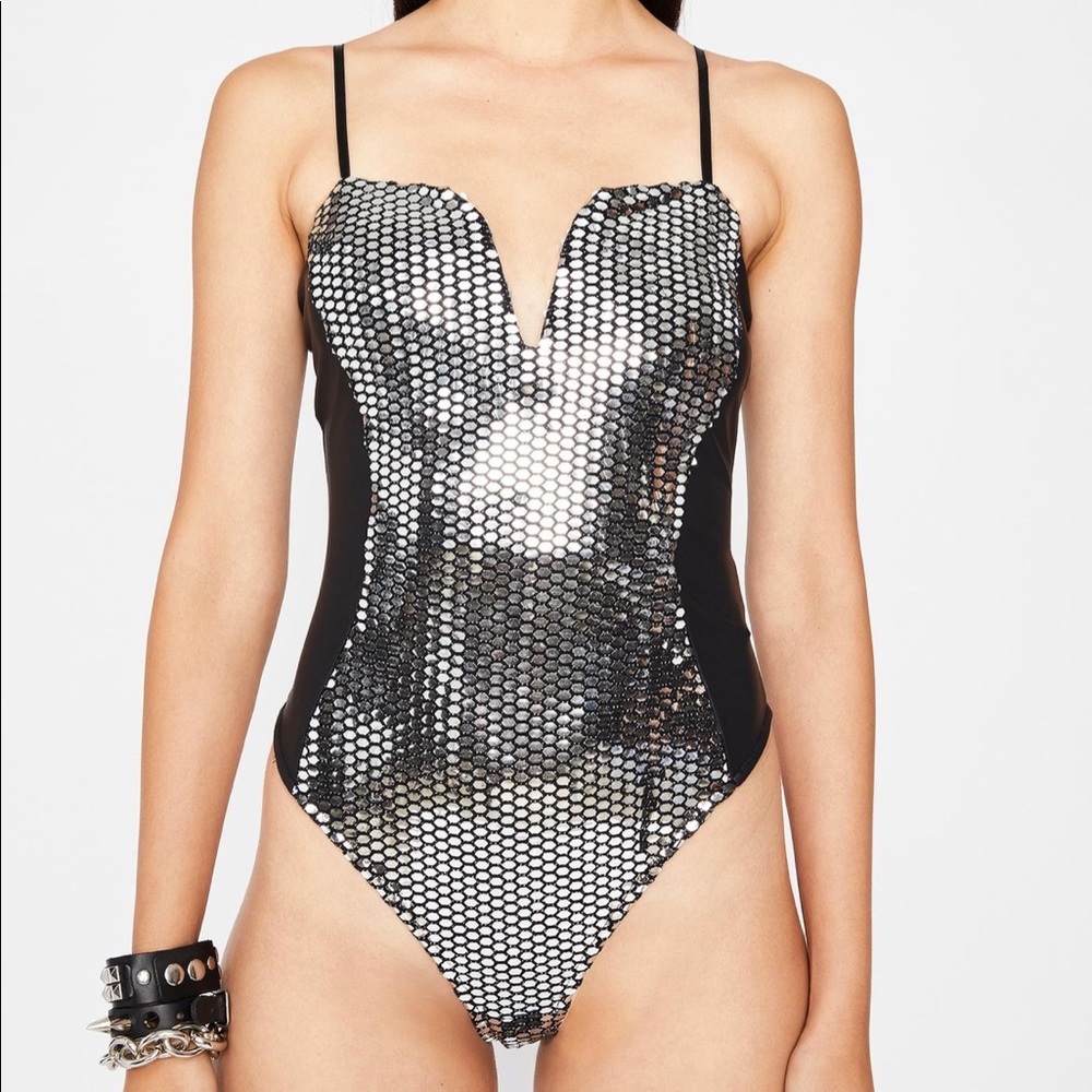Dolls Kill Disco Ball Bodysuit